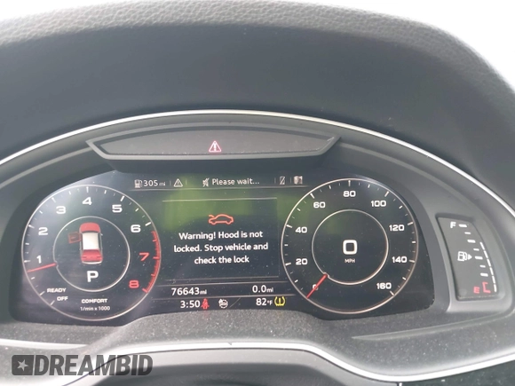 2018 Audi Q7 Prestige with VIN WA1VABF72JD024890, listed as a IAAI auction lot 42464089 with 76,643 mi miles and . Bid and sale history available at DreamBid. Image 7.
