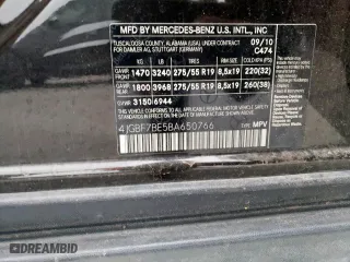 2011 Mercedes-Benz GL-Class GL 450 with VIN 4JGBF7BE5BA650766, listed as a Copart auction lot 51236455 with 189,453 mi miles and Clean Title. Bid and sale history available at carsss.com. Image 13.