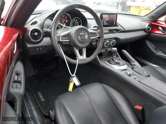 2019 Mazda MX-5 Miata RF Grand Touring with VIN JM1NDAM75K0311031, listed as a Copart auction lot 81381883 with 5,363 mi miles. Bid and sale history available at carsss.com. Image 8.