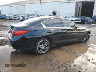 2017 Infiniti Q50 3.0t Sport with VIN JN1EV7AR9HM830609, listed as a Copart auction lot 42365495 with 84,481 mi miles and Salvage Title. Bid and sale history available at carsss.com. Image 3.