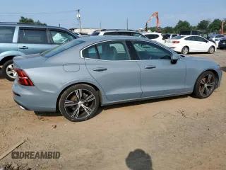 2022 Volvo S60 Plus Dark Theme with VIN 7JRL12TL0NG161427, listed as a Copart auction lot 67249684 with 0 mi miles and Salvage Title. Bid and sale history available at carsss.com. Image 3.