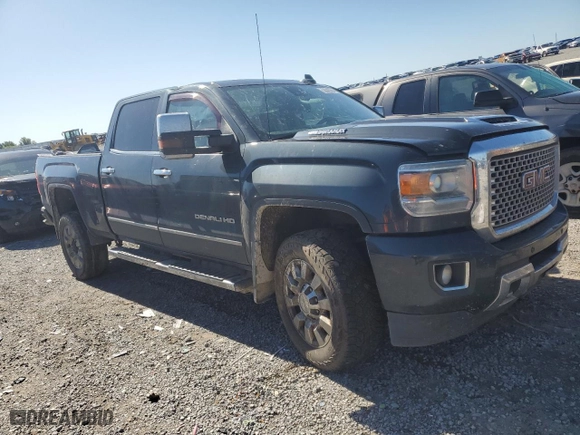 2017 GMC Sierra 2500HD Denali with VIN 1GT12UEY6HF184101, listed as a Copart auction lot 58345584 with 0 mi miles and Salvage Title. Bid and sale history available at carsss.com. Image 1.