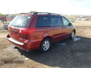 2006 Toyota Sienna CE with VIN 5TDZA23C76S449512, listed as a IAAI auction lot 41985883 with 211,501 mi miles. Bid and sale history available at carsss.com. Image 4.