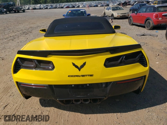 2016 Chevrolet Corvette 3LT with VIN 1G1YF3D71G5109857, listed as a Copart auction lot 69100414 with 63,216 mi miles and Salvage Title. Bid and sale history available at carsss.com. Image 6.