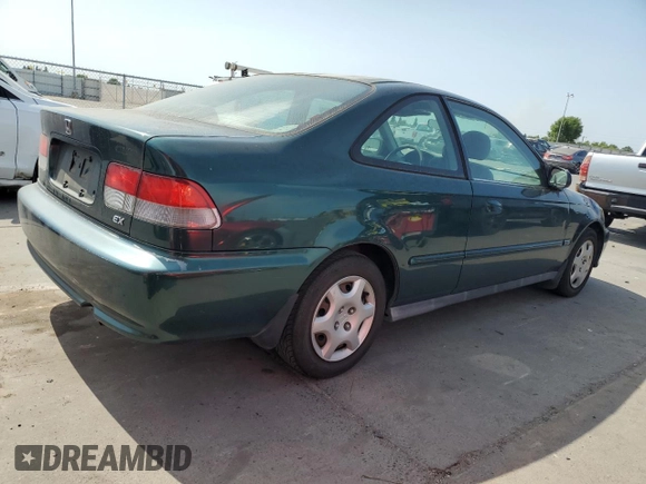 1999 Honda Civic EX with VIN 1HGEJ8243XL083130, listed as a Copart auction lot 60248885 with 331,458 mi miles and Salvage title. Bid and sale history available at DreamBid. Image 3.