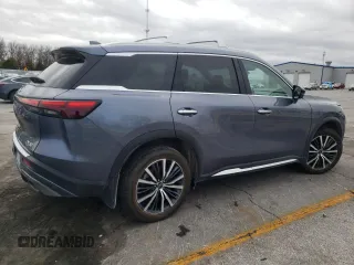2023 Infiniti QX60 SENSORY with VIN 5N1DL1GS8PC354696, listed as a Copart auction lot 84423854 with 26,042 mi miles and Salvage Title. Bid and sale history available at carsss.com. Image 3.