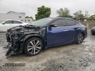 2020 Nissan Maxima SV with VIN 1N4AA6CV8LC378460, listed as a Copart auction lot 56522305 with 85,786 mi miles and Salvage title. Bid and sale history available at DreamBid. Image 1.