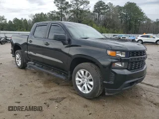 2022 Chevrolet Silverado 1500 Custom with VIN 1GCPWBEK8NZ109392, listed as a Copart auction lot 45020425 with 87,243 mi miles and Salvage Title. Bid and sale history available at DreamBid. Image 4.