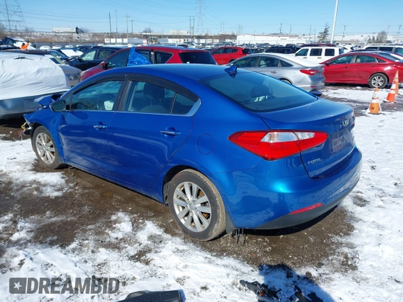 2015 Kia Forte EX with VIN KNAFX4A85F5343087, listed as a IAAI auction lot 41598103 with 68,842 mi miles. Bid and sale history available at carsss.com. Image 3.