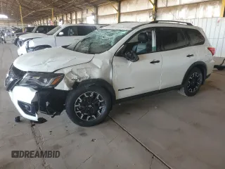 2019 Nissan Pathfinder SV with VIN 5N1DR2MN7KC648375, listed as a Copart auction lot 62351965 with 80,026 mi miles and Salvage title. Bid and sale history available at DreamBid. Image 1.