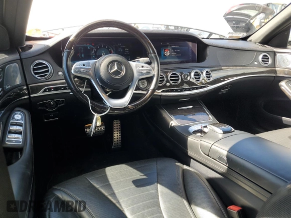 2018 Mercedes-Benz S 560 with VIN WDDUG8DB9JA368265, listed as a Copart auction lot 47492885 with 31,007 mi miles and Salvage Title. Bid and sale history available at carsss.com. Image 8.
