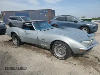 1969 Chevrolet Corvette with VIN 194679S704164, listed as a Copart auction lot 56403295 with 74,011 mi miles and Salvage title. Bid and sale history available at DreamBid. Image 4.