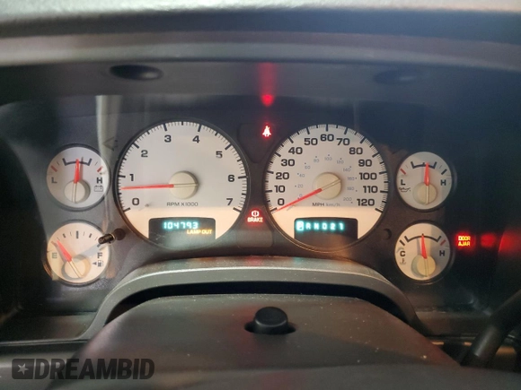2004 Dodge 1500 ST with VIN 1D3HU18D24J205931, listed as a Copart auction lot 82559654 with 104,793 mi miles and Salvage Title. Bid and sale history available at carsss.com. Image 9.