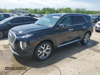 2021 Hyundai Palisade SEL z VIN KM8R34HE2MU297532, wystawiony jako Copart lot #54885925 z przebiegiem 43 442 mil mil oraz Szkoda całkowita • Salvage title. Historia ofert i sprzedaży dostępna na DreamBid. Obrazek 1.