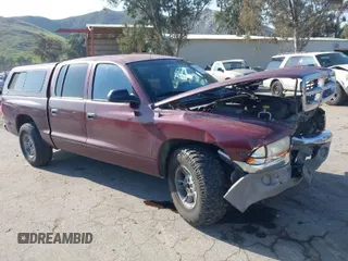 2000 Dodge Dakota Sport with VIN 1B7GL2AX9YS776169, listed as a IAAI auction lot 41857696 with 161,780 mi miles. Bid and sale history available at carsss.com. Image 1.