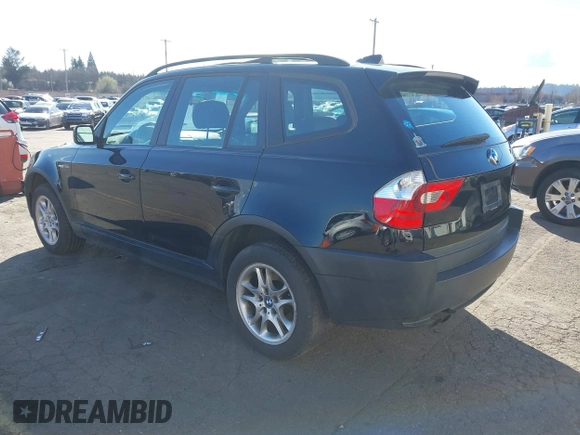 2004 BMW X3 2.5i with VIN WBXPA73444WB26471, listed as a IAAI auction lot 41702540 with 161,894 mi miles. Bid and sale history available at carsss.com. Image 3.