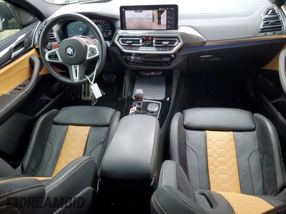 2022 BMW X4 M z VIN 5YM23EC00N9K92218, wystawiony jako Copart lot #47554585 z przebiegiem 33 464 mil mil oraz Szkoda całkowita • Salvage title. Historia ofert i sprzedaży dostępna na DreamBid. Obrazek 8.