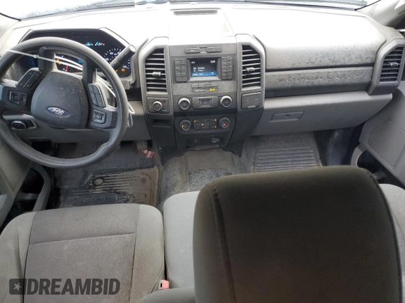 2019 Ford F-250 XL with VIN 1FT7X2B68KEG46187, listed as a Copart auction lot 55454535 with 91,641 mi miles and Salvage Title. Bid and sale history available at DreamBid. Image 9.