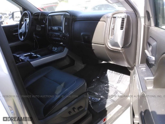 2014 Chevrolet Silverado 1500 LTZ with VIN 3GCUKSEC8EG407934, listed as a IAAI auction lot 23577834 with NaN miles. Bid and sale history available at carsss.com. Image 5.