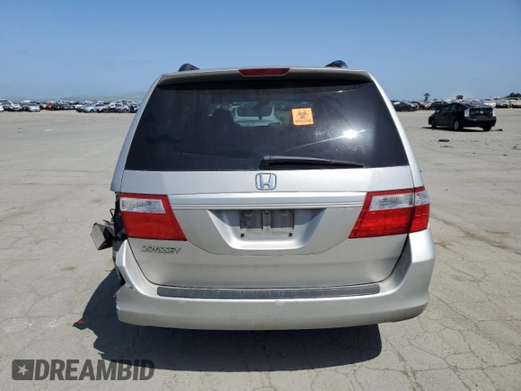 2006 Honda Odyssey EX-L with VIN 5FNRL38646B416393, listed as a Copart auction lot 53996645 with 167,844 mi miles and Salvage Title. Bid and sale history available at carsss.com. Image 6.