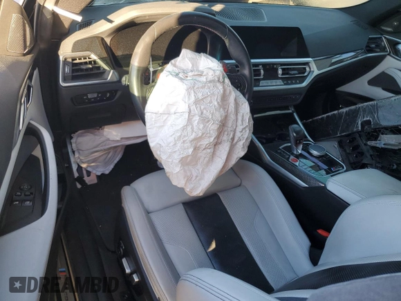2021 BMW M4 Competition z VIN WBS33AZ01MCG38478, wystawiony jako Copart lot #82415084 z przebiegiem Nie podano mil oraz Szkoda całkowita • Salvage title. Historia ofert i sprzedaży dostępna na DreamBid. Obrazek 8.