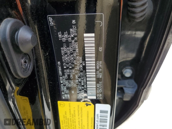 2008 Lexus RX 350 z VIN JTJGK31U880015219, wystawiony jako Copart lot #60251925 z przebiegiem 181 024 mil mil oraz Szkoda całkowita • Salvage title. Historia ofert i sprzedaży dostępna na DreamBid. Obrazek 14.
