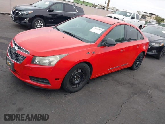 2014 Chevrolet Cruze LS with VIN 1G1PA5SG1E7182561, listed as a IAAI auction lot 41818810 with 162,415 mi miles and . Bid and sale history available at DreamBid. Image 2.