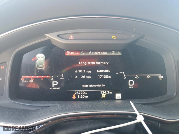 2021 Audi Q8 Prestige with VIN WA1CVAF16MD028995, listed as a Copart auction lot 48375315 with 26,720 mi miles and Salvage Title. Bid and sale history available at carsss.com. Image 9.