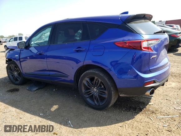 2020 Acura RDX w/A-Spec Pkg with VIN 5J8TC2H6XLL017658, listed as a Copart auction lot 65168643 with 33,499 mi miles. Bid and sale history available at carsss.com. Image 2.