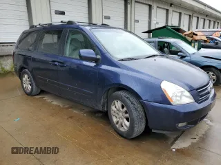 2006 Kia Sedona LX with VIN KNDMB233766096955, listed as a Copart auction lot 64966334 with 213,901 mi miles and Salvage Title. Bid and sale history available at carsss.com. Image 4.