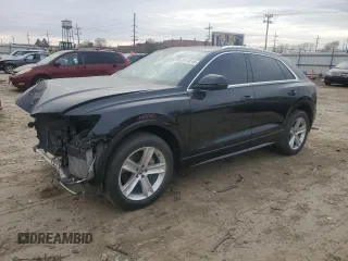 2019 Audi Q8 Premium with VIN WA1AVAF13KD013360, listed as a Copart auction lot 89136245 with 77,722 mi miles and Salvage Title. Bid and sale history available at carsss.com. Image 1.
