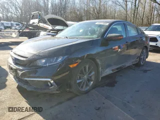 2021 Honda Civic Sedan EX-L with VIN 19XFC1F75ME209906, listed as a Copart auction lot 43311865 with 105,901 mi miles and Salvage Title. Bid and sale history available at carsss.com. Image 1.