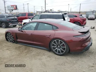 2022 Porsche Taycan 4S with VIN WP0AB2Y16NSA45160, listed as a Copart auction lot 55658565 with 30,165 mi miles and Salvage Title. Bid and sale history available at DreamBid. Image 2.