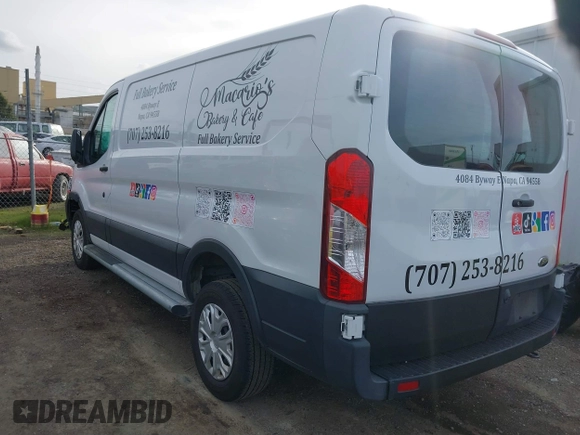 2021 Ford Transit Cargo with VIN 1FTBR1Y81MKA25014, listed as a IAAI auction lot 41594717 with 49,983 mi miles and . Bid and sale history available at DreamBid. Image 3.