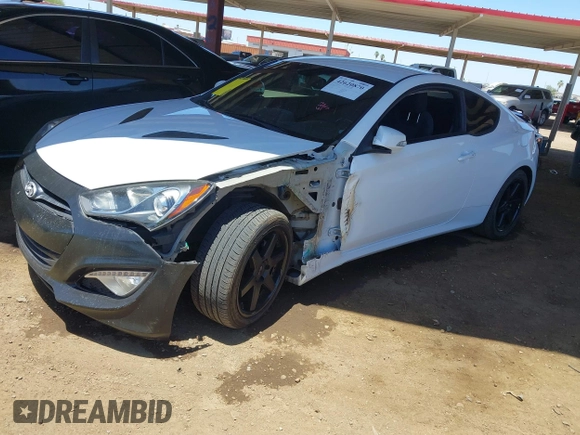 2016 Hyundai Genesis Coupe 3.8L Base with VIN KMHHT6KJ1GU131195, listed as a IAAI auction lot 42620870 with 69,792 mi miles and . Bid and sale history available at DreamBid. Image 2.