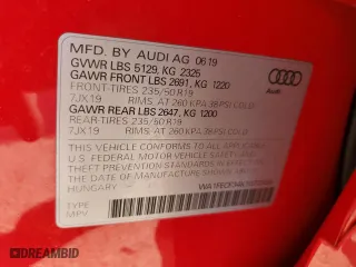 2019 Audi Q3 Technik with VIN WA1FECF34K1072938, listed as a Copart auction lot 44353365 with 17,043 mi miles and Non Repairable. Bid and sale history available at carsss.com. Image 13.