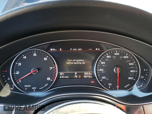 2018 Audi A6 Premium with VIN WAUF8AFC9JN093032, listed as a Copart auction lot 46118955 with 55,713 mi miles and Salvage Title. Bid and sale history available at carsss.com. Image 9.