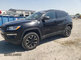 2020 Jeep Compass Trailhawk with VIN 3C4NJDDB1LT208160, listed as a Copart auction lot 53326685 with 65,923 mi miles and Salvage title. Bid and sale history available at DreamBid. Image 1.