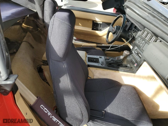 1986 Chevrolet Corvette with VIN 1G1YY6786G5906444, listed as a Copart auction lot 80259824 with 98,783 mi miles and Salvage Title. Bid and sale history available at carsss.com. Image 10.