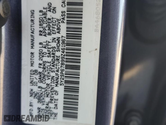 2009 Pontiac Vibe w/1SA with VIN 5Y2SP67899Z461967, listed as a Copart auction lot 84614104 with 183,520 mi miles and Salvage Title. Bid and sale history available at carsss.com. Image 13.