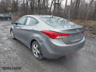 2012 Hyundai Elantra GLS with VIN KMHDH4AEXCU296746, listed as a IAAI auction lot 42022027 with 186,138 mi miles. Bid and sale history available at carsss.com. Image 6.