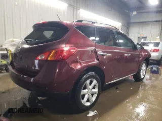 2009 Nissan Murano S with VIN JN8AZ18W29W149162, listed as a Copart auction lot 44407305 with 127,578 mi miles and Salvage Title. Bid and sale history available at carsss.com. Image 3.