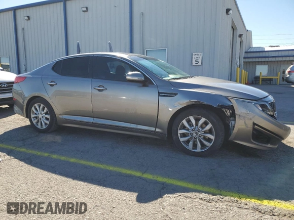 2015 Kia Optima EX with VIN 5XXGN4A73FG360454, listed as a Copart auction lot 47496725 with 65,936 mi miles and Salvage Title. Bid and sale history available at carsss.com. Image 4.