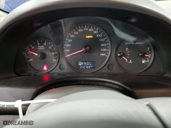 2005 Chevrolet Malibu LT with VIN 1G1ZU54835F261418, listed as a Copart auction lot 48737735 with 242,169 mi miles and Salvage Title. Bid and sale history available at carsss.com. Image 9.