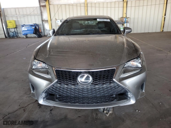 2015 Lexus RC 350 with VIN JTHHE5BC3F5005891, listed as a Copart auction lot 46680165 with 100,015 mi miles and Salvage Title. Bid and sale history available at carsss.com. Image 5.