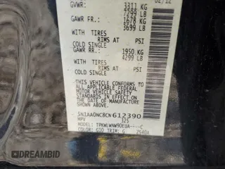 2012 Nissan Armada Platinum z VIN 5N1AA0NC8CN612390, wystawiony jako Copart lot #53537645 z przebiegiem 135 417 mil mil oraz Szkoda całkowita • Salvage title. Historia ofert i sprzedaży dostępna na DreamBid. Obrazek 13.