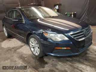 2012 Volkswagen CC Sport PZEV with VIN WVWMP7ANXCE552323, listed as a IAAI auction lot 41797712 with 101,110 mi miles. Bid and sale history available at carsss.com. Image 1.