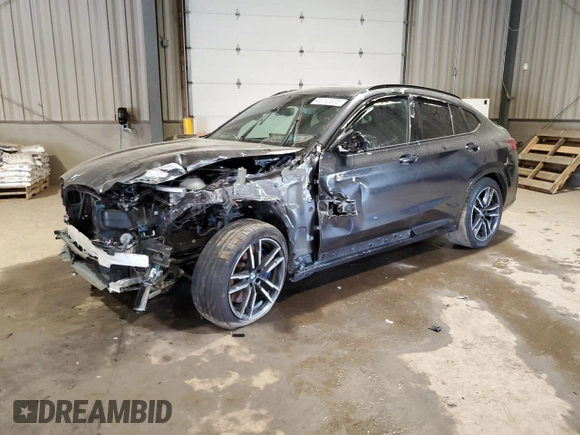 2022 BMW X4 M z VIN 5YM23EC05N9J23246, wystawiony jako Copart lot #48730835 z przebiegiem Nie podano mil oraz Szkoda całkowita • Salvage title. Historia ofert i sprzedaży dostępna na DreamBid. Obrazek 1.