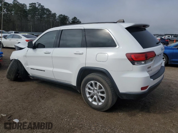 2022 Jeep Grand Cherokee Laredo E with VIN 1C4RJFAG0NC124987, listed as a Copart auction lot 46229435 with 43,786 mi miles and Salvage title. Bid and sale history available at DreamBid. Image 2.