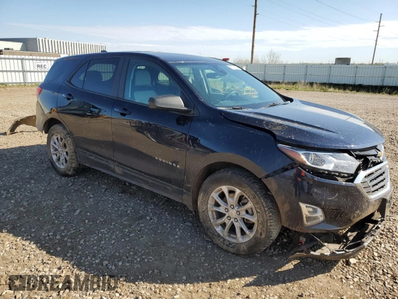 2021 Chevrolet Equinox LS z VIN 3GNAXHEVXMS146091, wystawiony jako Copart lot #55772595 z przebiegiem 53 215 mil mil oraz Szkoda całkowita • Salvage title. Historia ofert i sprzedaży dostępna na DreamBid. Obrazek 4.